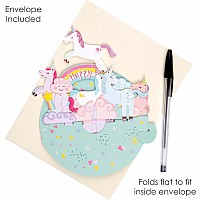 Santoro Pirouette Card: Birthday Unicorn