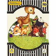 Santoro Pirouette Card: Cute Baby Animals