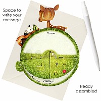 Santoro Pirouette Card: Cute Baby Animals