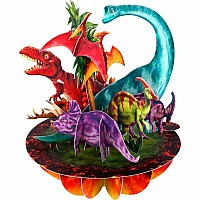 Santoro Pirouette Card: Jurassic Dinosaurs