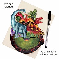 Santoro Pirouette Card: Jurassic Dinosaurs