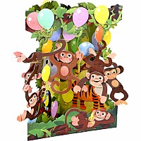 Santoro Swing Card: Monkey Party