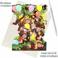 Santoro Swing Card: Monkey Party