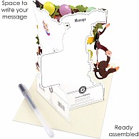 Santoro Swing Card: Monkey Party