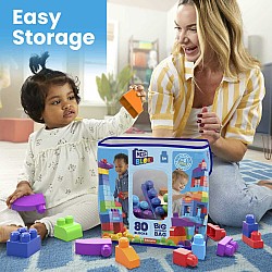 Mega Bloks First Builders Big Building Bag Blue 