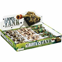 Pull Back Army Tanks (Assorted Colors)
