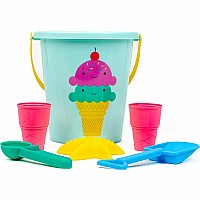 6pc Ice Cream Sand Bucket Set