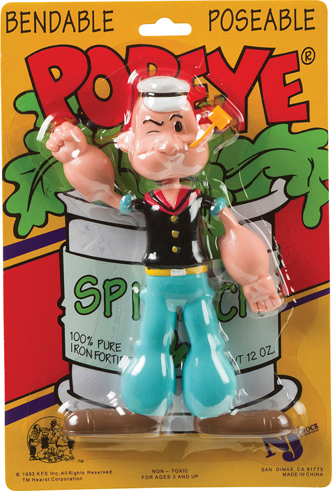 popeye bendable figures