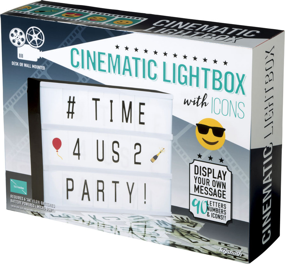 Cinema Lightbox Sign Mockup — Medialoot