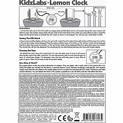 4M Kidz Labs Lemon Clock 