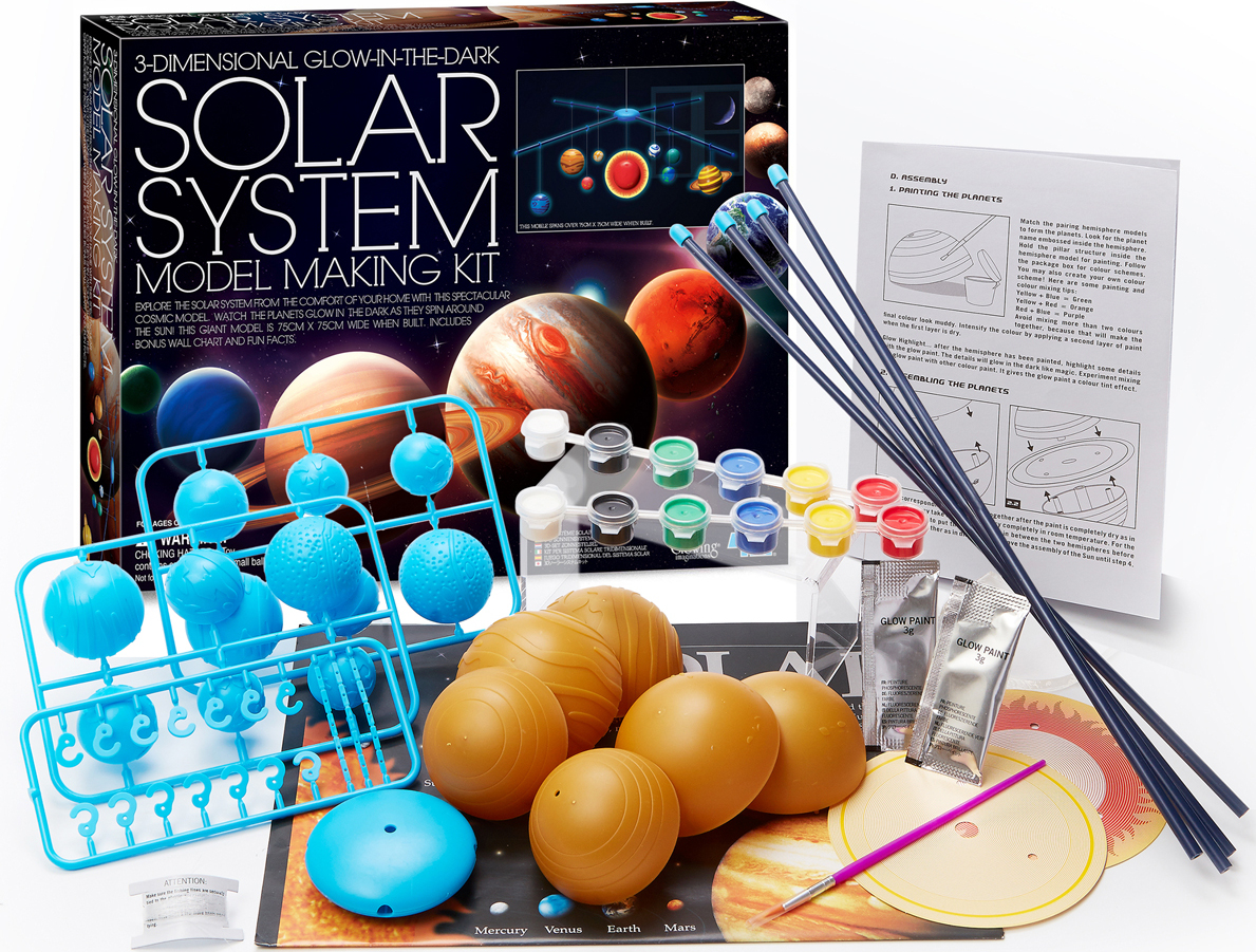 3D GLOW SOLAR SYST MODEL KIT - Toysmith - Dancing Bear Toys