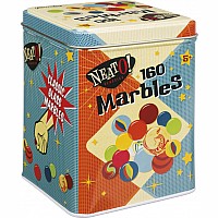 MARBLES IN TIN BOX