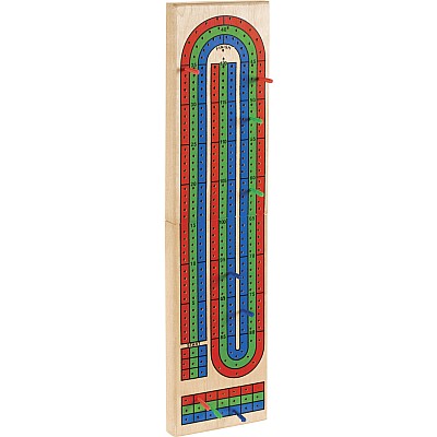 Triple Track Folding Cribbage Board 