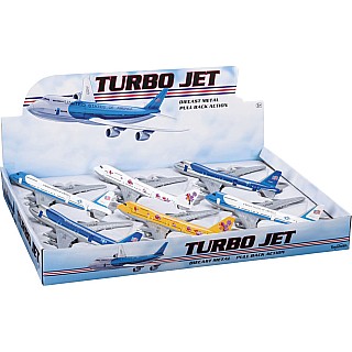 Turbo Jet Pull-Back Die-Cast Assorted Colors