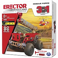 Erector by Meccano Rescue Force 3 in 1 Model Set