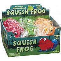 Toysmith Squish Frog Assorted Colors