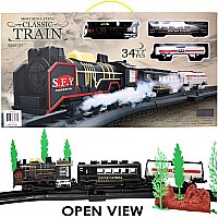 Train Set in a Box with Handle 32 pc