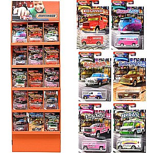 Mattel DP Matchbox Sidekick Car Collection in Display