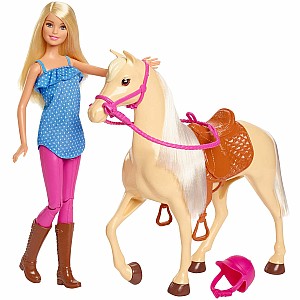 Mattel DP Barbie Doll and Horse