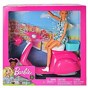 Mattel DP  Barbie Doll & Scooter
