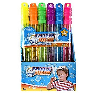 Bubble Storm 6pk 4oz bubble stick 4pcs in display