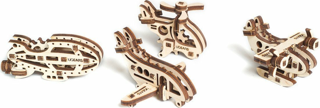 Ugears U-Fidgets Aircrafts (4 Pcs)