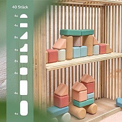 Tall Architects - 40 pc Cork Building Blocks