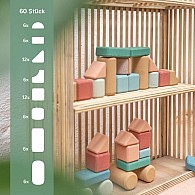 Korko Mega Block Set - 60 Cork pieces