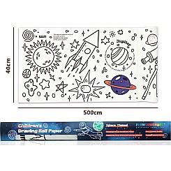 Childrens Drawing Rolling Paper - Space (16.4 Feet!)