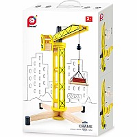 PinToy Tall Crane - Wooden Construction Toy