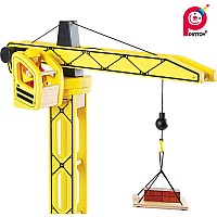 PinToy Tall Crane - Wooden Construction Toy