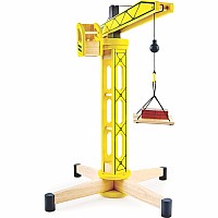 PinToy Tall Crane - Wooden Construction Toy