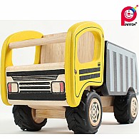 PinToy Dumper Truck Wooden Construction Vehicle