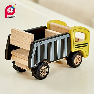 Dumper Truck Wooden Construction Vehicle