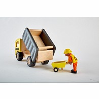 PinToy Dumper Truck Wooden Construction Vehicle