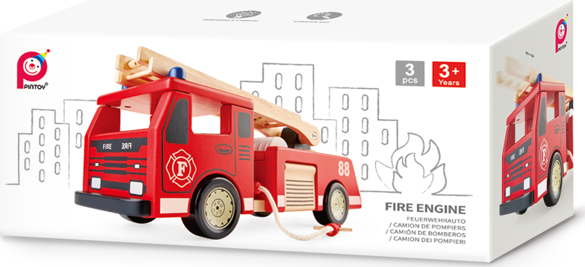 Fire Engine - Wooden City Vehicle