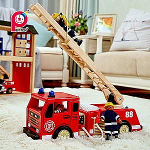 Fire Engine - Wooden City Vehicle