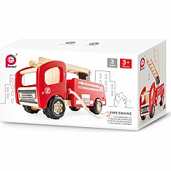 Fire Engine - Wooden City Vehicle (Small Size)