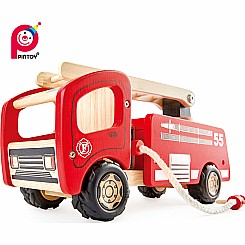 Fire Engine - Wooden City Vehicle (Small Size)