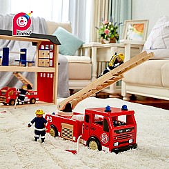 Fire Engine - Wooden City Vehicle (Small Size)