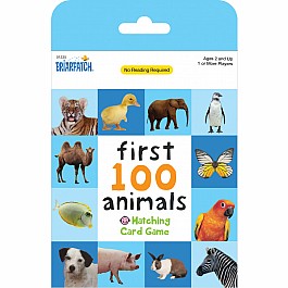 First 100 Animals Matching Card Game