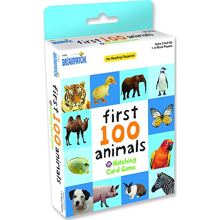 First 100 Animals Matching Card Game