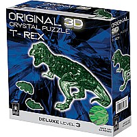 3D Crystal Puzz Dlx T-Rex Grn