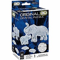 Std.  Crystal Puzzle-Elephant And Baby