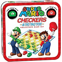 Super Mario - CHECKERS/TIC TAC TOE COMBO