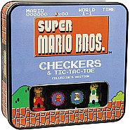Super Mario Bros (Classic) - CHECKERS/TIC TAC TOE COMBO