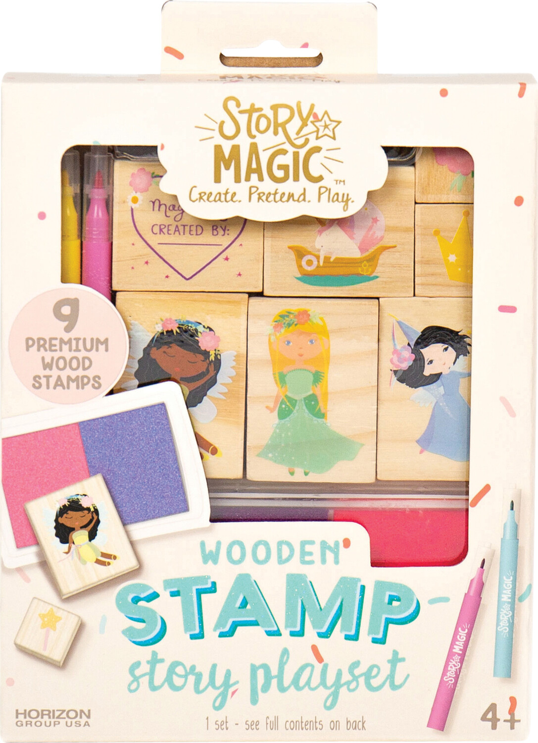 Mini Wooden Stamp Set - Imagination Toys