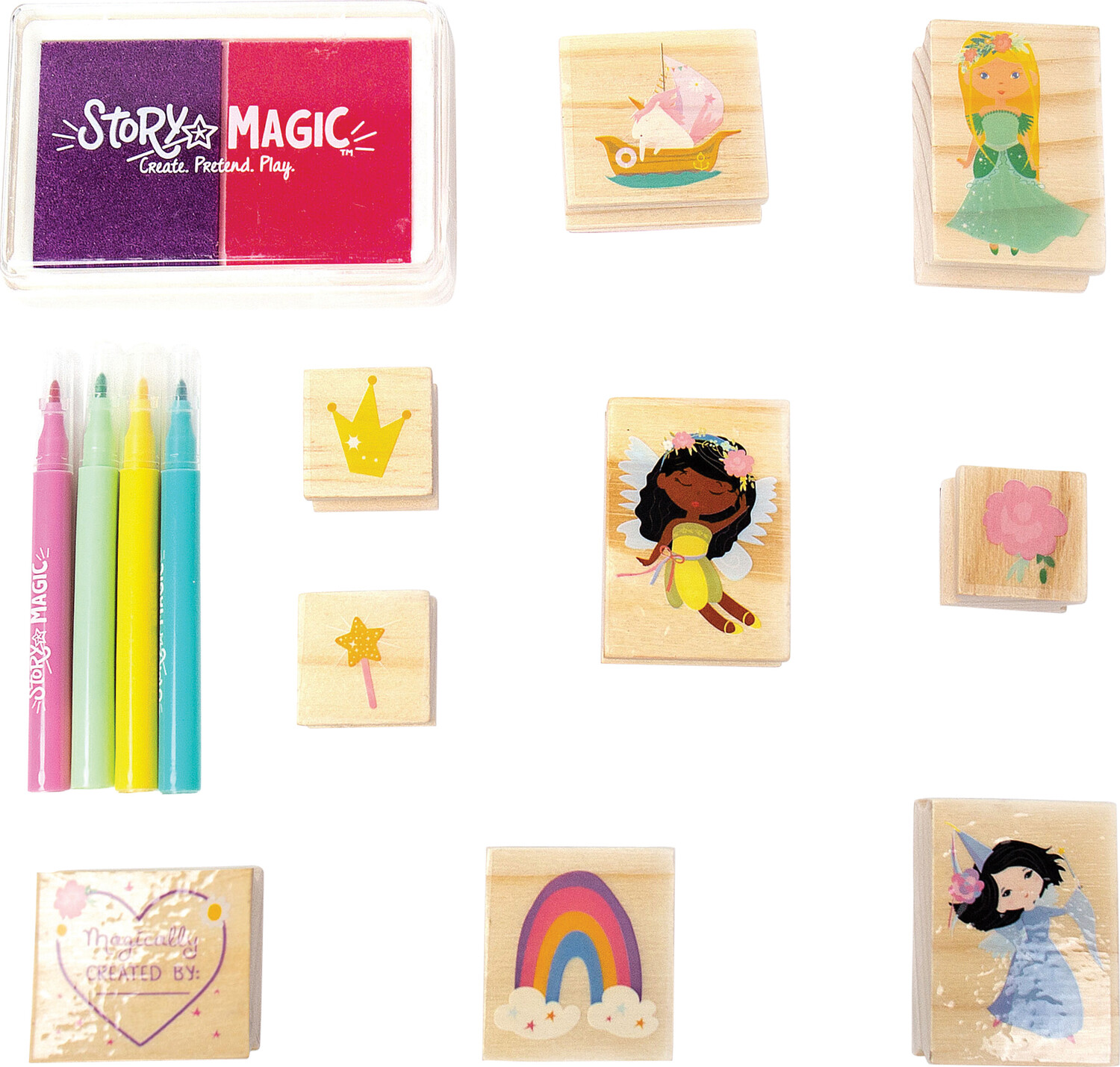 Mini Wooden Stamp Set - Imagination Toys