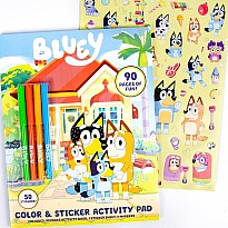 Bluey Color and Sticker Playset