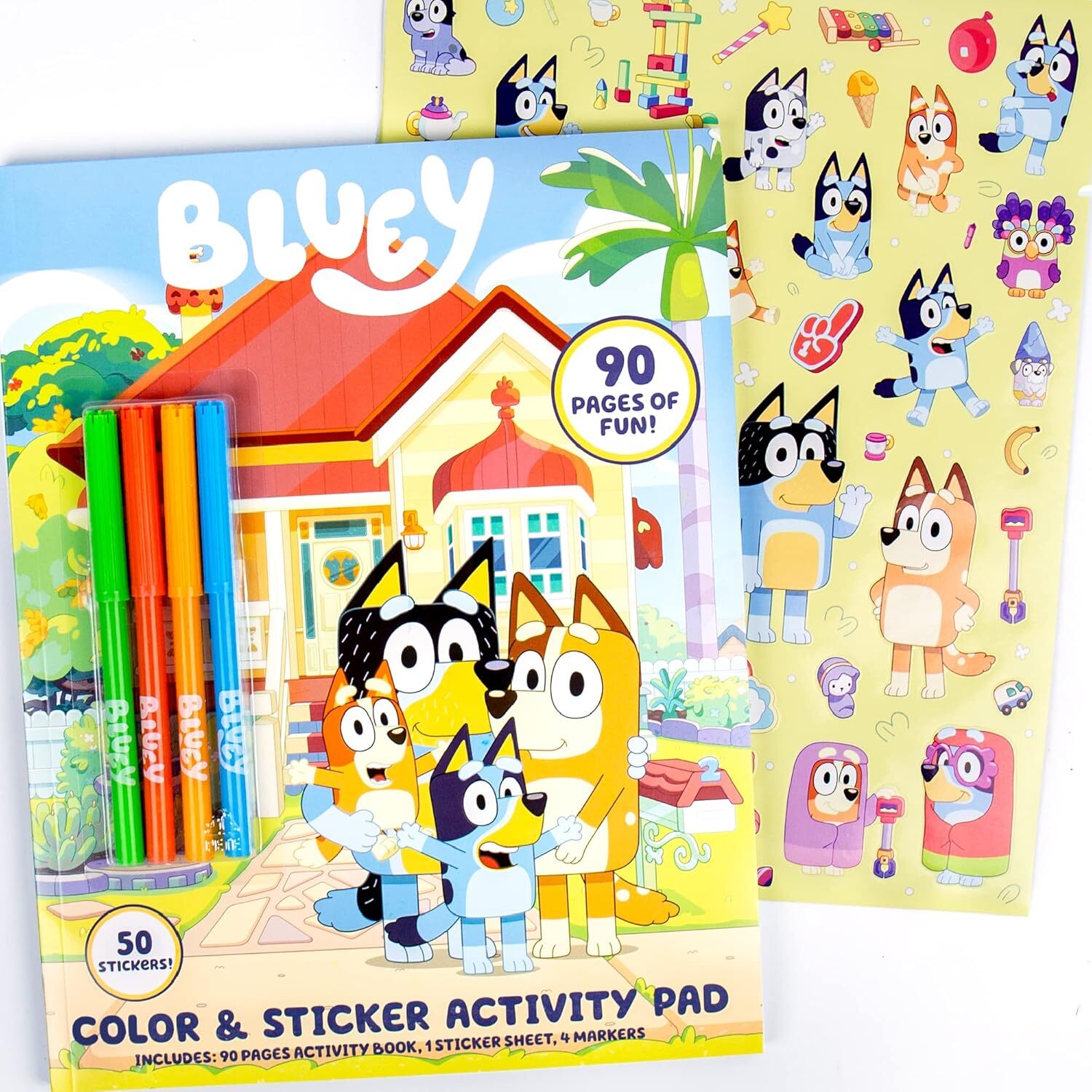 Bluey Color and Sticker Playset